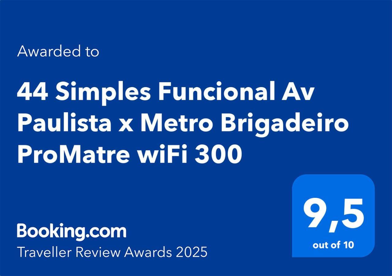 44 Simples Funcional Av Paulista X Metro Brigadeiro Promatre Wifi 300 Apartment Sao Paulo Exterior foto